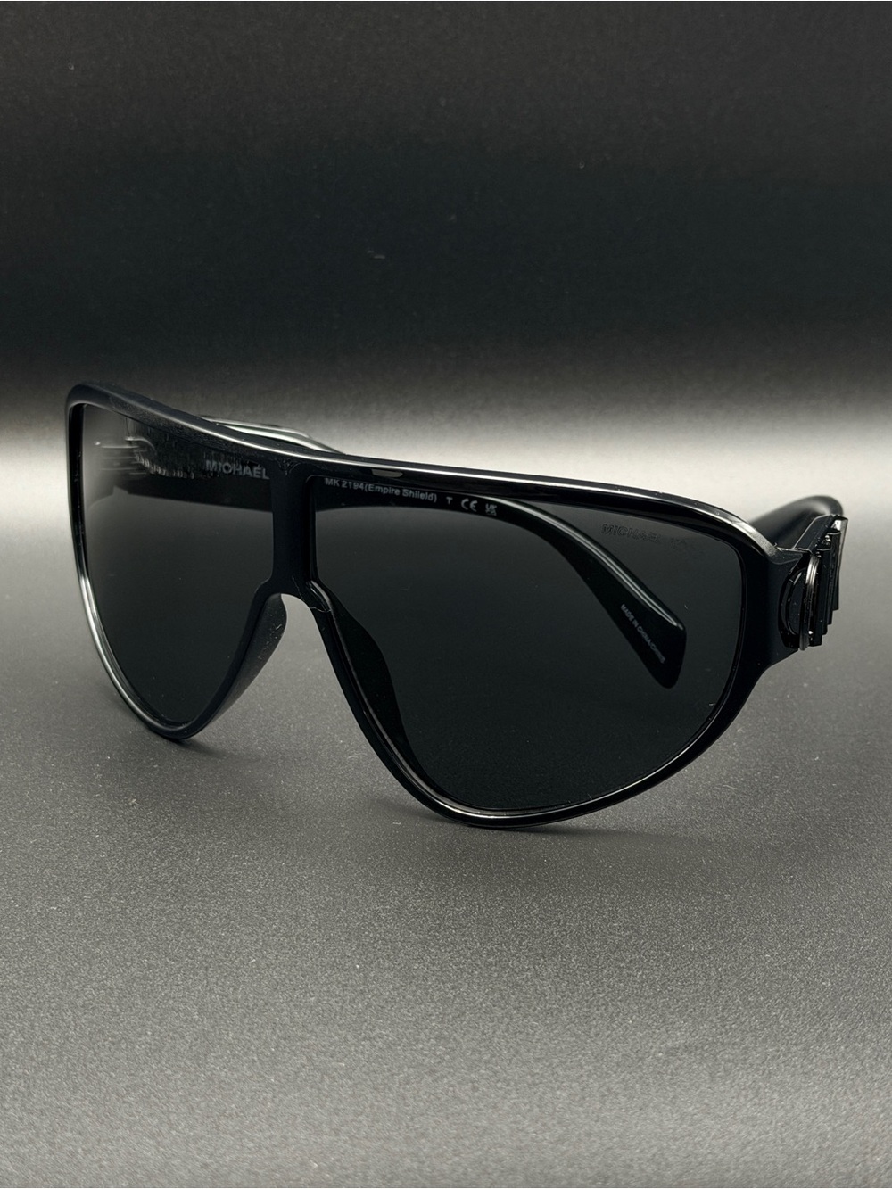 Michael Kors Empire Shield MK2194 Black Sunglasses NWT/NIB